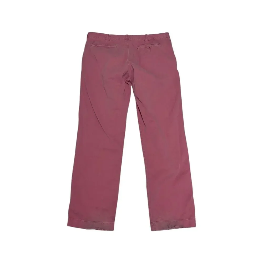 J Crew 484 Sun Faded Chino Pants Red Slim Fit Mens 38 Preppy School Workwear